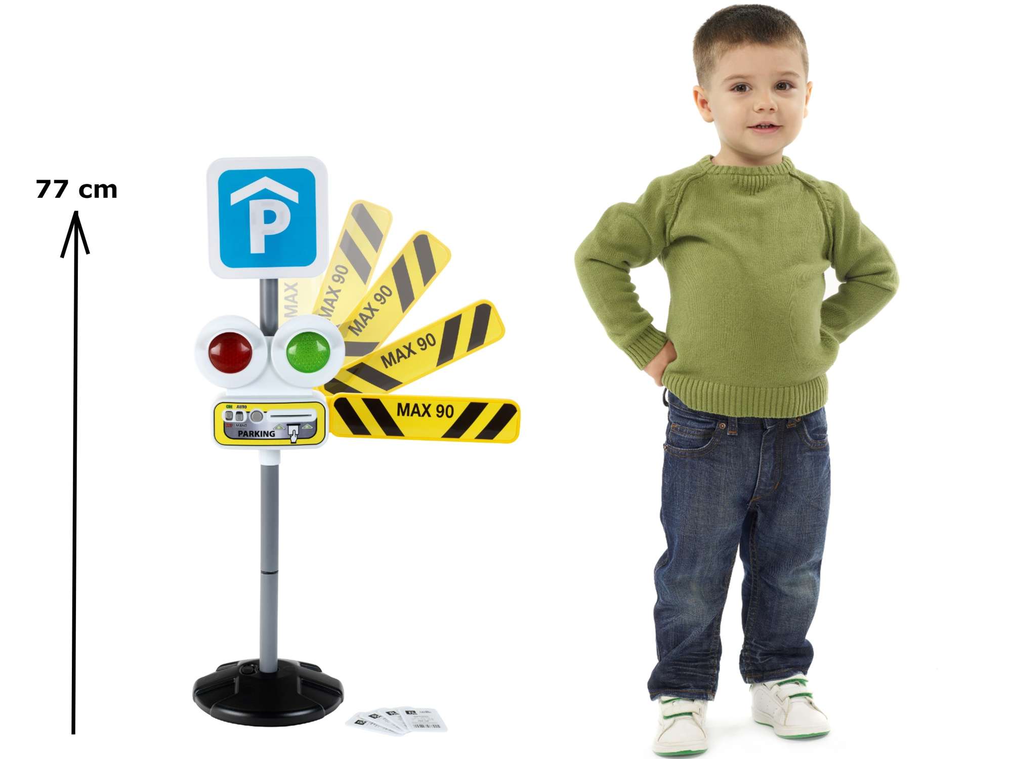 Znak Bramka parkingowa Interaktywna do nauki + akcesoria dla dzieci Klein