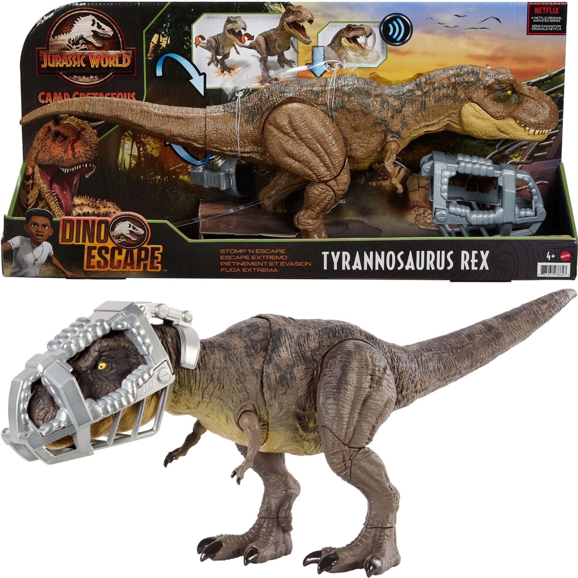 Jurassic World Dino Escape figurka dinozaura T-Rex Miadcy Krok
