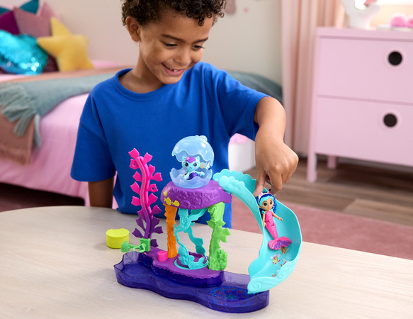 Koci Domek Gabi Film Zestaw Kolorowe Akwarium Figurki Gabi Syrenkotka + akcesoria Gabby's Dollhouse the Movie