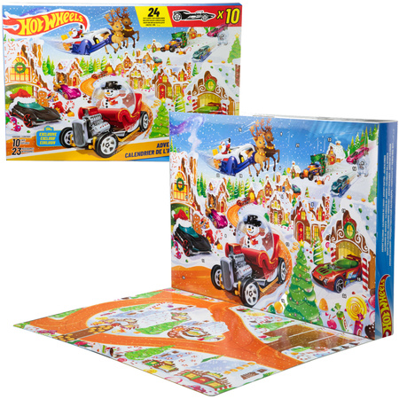 OUTLET Hot Wheels Kalendarz Adwentowy 24 elementów USZKODZONE OPAKOWANIE