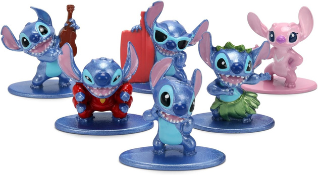 Stitch zestaw 6 metalowych figurek kolekcjonerskich 4 cm metalfigs
