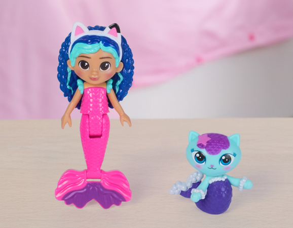 Koci Domek Gabi Film Zestaw Kolorowe Akwarium Figurki Gabi Syrenkotka + akcesoria Gabby's Dollhouse the Movie