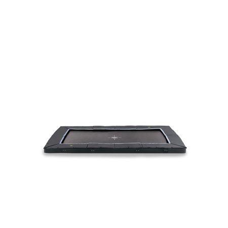 Trampolina ogrodowa naziemna duża Dynamic 244x427 cm czarna