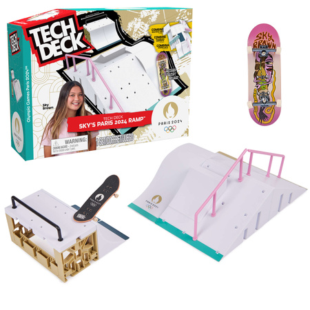Fingerboard Rampa Sky Brown Paris 2024 Igrzyska Olimpijskie + Deskorolka Incluida Tech Deck