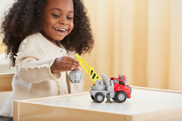 Psi Patrol Rubble&crew Charger I Motor Pojazdy Budowlane Dźwig I Niszcząca Kula + 2 Figurki