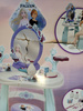 OUTLET Disney Frozen Kraina Lodu Toaletka z taboretem i lustrem 2w1 + 10 akcesoriów USZKODZONE OPAKOWANIE