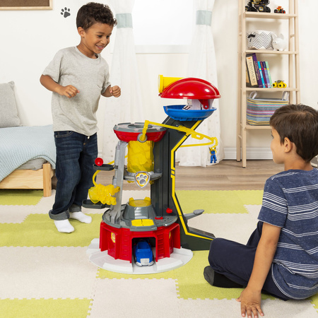 Psi Patrol Duża Wieża Baza + pojazd Chase z figurką Mighty Pups Kosmopieski wysokość 84 Cm