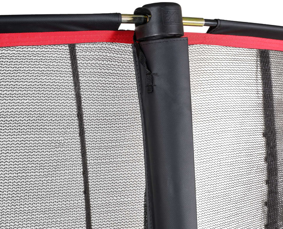 Trampolina ogrodowa z siatką zabezpieczającą i drabiną PeakPro 427 cm czarna