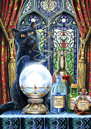 Puzzle 1000 Magic Collection Kot Uczeń Czarownicy Trefl Lisa Parker 12+