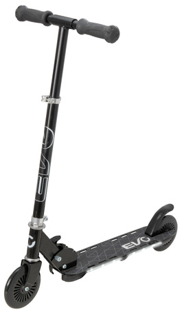 EVO Składana Regulowana Dwukołowa Hulajnoga dla Dzieci Light Flash Czarny Świecący Podest