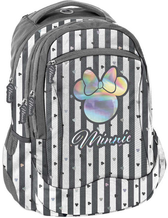 Plecak szkolny wielokomorowy BeUniq holograficzna Myszka Minnie Disney Paso
