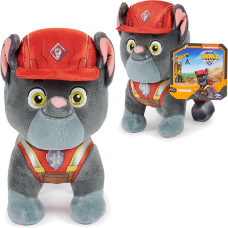 Psi Patrol Maskotka Charger pluszak Rubble i jego ekipa 19 cm