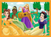 Puzzle Trefl Księżniczki Disney 4w1 Bajkowe historie 4+