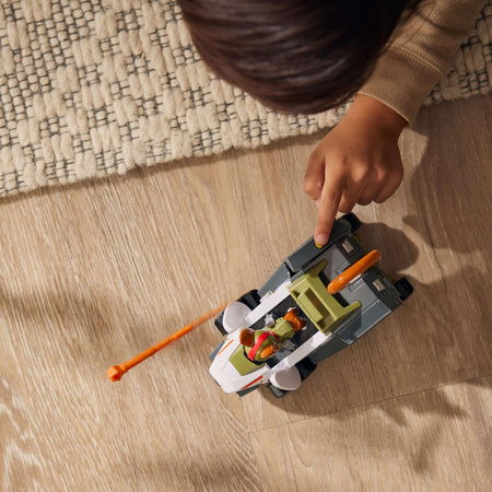 Zestaw Psi Patrol Jungle Pups Pojazd Trackera i figurka + Tracker Maskotka Pluszak Piesek 15 cm