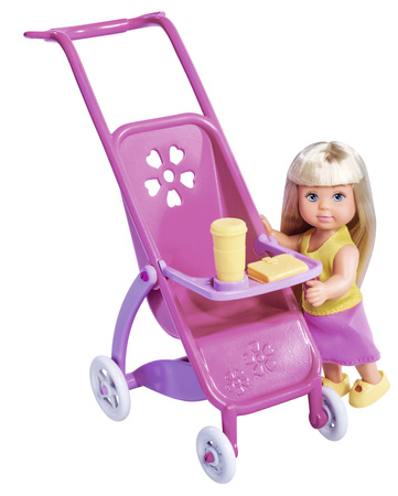 Zestaw szczęśliwa rodzina Lalka Steffi w ciąży Kevin, laleczka Evi, bobas i akcesoria