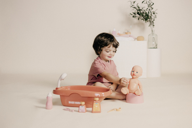 Baby Nurse Zestaw do kąpieli dla Lalek dla Małych Opiekunek wanienka i akcesoria
