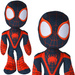 Marvel maskotka Spiderman Miles Morales pluszak 25 cm ze świecącymi w ciemności oczami
