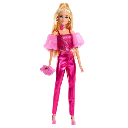 Barbie Lalka Kolekcjonerska Deluxe Style w różowym komplecie nr 5