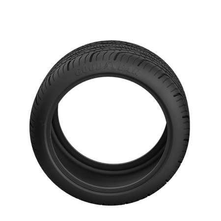 CaDA Zestaw licencjonowanych opon Goodyear 1:10 do pojazdów RC i modeli statycznych 4 elementy D014-003