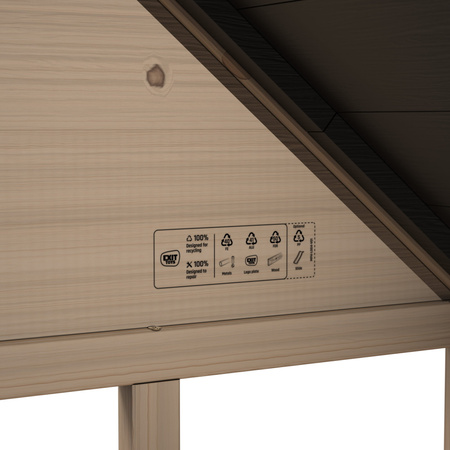 Drewniany domek ogrodowy dla dzieci Panorama 100