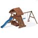 Plac zabaw drewniany duży Giant Move domek, 2x huśtawka, zjeżdżalnia, piaskownica, drabinka, ścianka i lina wspinaczkowa