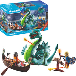 Playmobil Zestaw Wiking z morskim potworem 40 elementów 