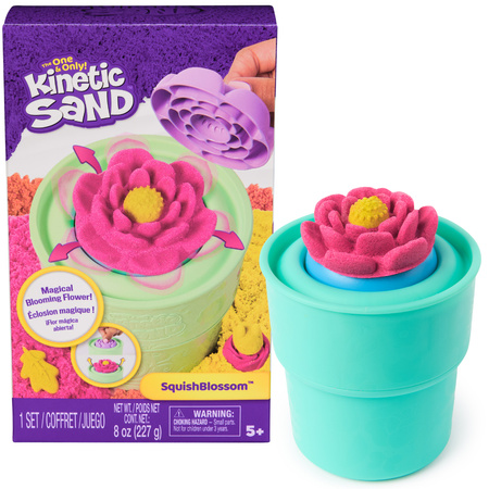 Piasek Kinetyczny Kinetic Sand zestaw plastyczny Magiczny Kwitnący Kwiat SquishBlossom