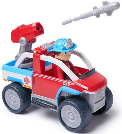 Psi Patrol Fire Rescue Ryder Quad ATV Pojazd Ratunkowy z wyrzutnią i Figurka