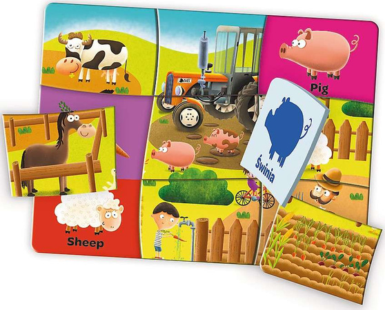 Mały Odkrywca Angielski Gra edukacyjna układanka Trefl