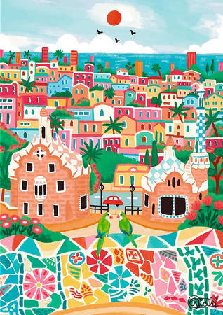 Puzzle 1000 The Art of Colour Barcelona w Hiszpanii Trefl 12+