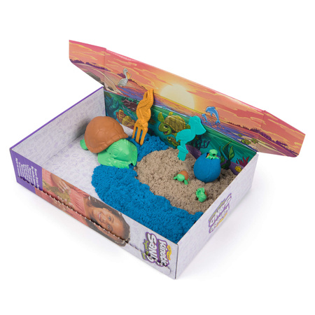 Zestaw do zabawy Kinetic Sand Piasek kinetyczny Project Planet Żółwie Morskie