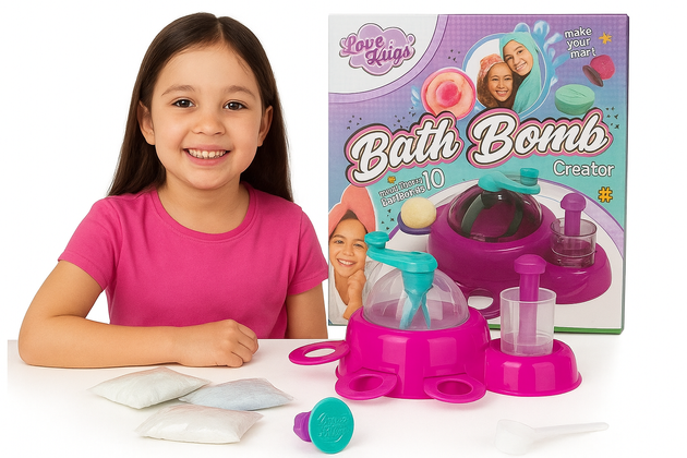 Zestaw Do Robienia Tworzenia Kul Do Kąpieli Kule Musujące Bath Bomb 10 Kul 4 kolory 6+