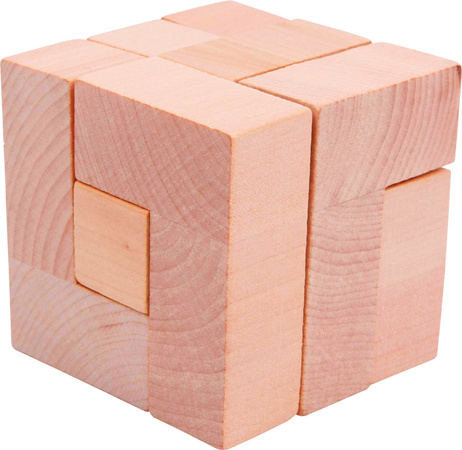 Zestaw Łamigłówki drewniane logiczne 4 szt