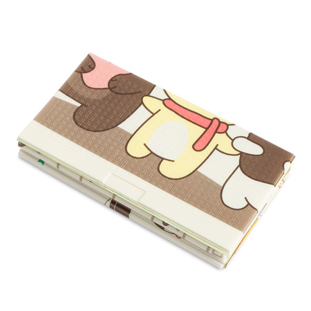 Dwustronna Składana Mata Edukacyjna z pianki XPE Podłogowa Bezpieczna 120x180 Miasto Noc Zwierzątka Humbi