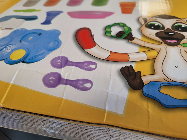 OUTLET Kolorowe lody lodziarnia zestaw masa plastyczna i akcesoria 11 elementów USZKODZONE OPAKOWANIE