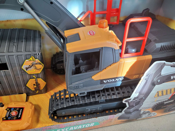 OUTLET Zdalnie sterowana koparka Volvo Construction światło i dźwięk PO ZWROCIE