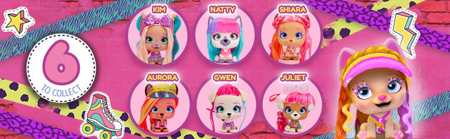 Figurka I Love VIP Pets Power piesek z długimi włosami Shiara+ akcesoria