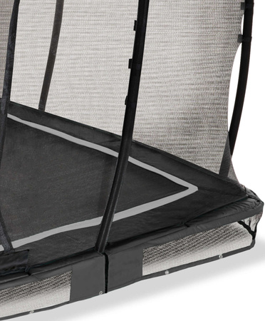 Trampolina ogrodowa z siatką zabezpieczającą do gruntu Allure Classic 244x427 cm czarna