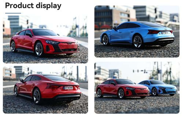 Double Eagle Zdalnie sterowany pojazd Audi RS e-tron GT 1:14 E727-003 niebieskie