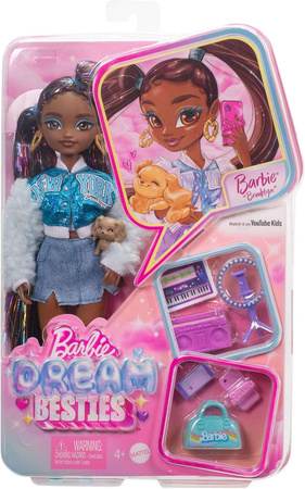 Barbie Dream Besties Brooklyn Lalka modowa + akcesoria