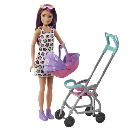 Barbie zestaw Lalka Skipper opiekunka niania Babysitters Inc. i akcesoria