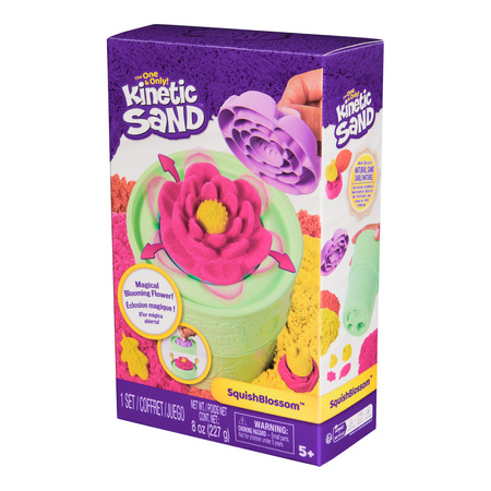 Piasek Kinetyczny Kinetic Sand zestaw plastyczny Magiczny Kwitnący Kwiat SquishBlossom