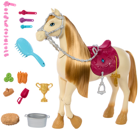 Barbie Zestaw z interaktywnym koniem Tornado Barbie Mysteries Wielki Pościg Konny + akcesoria