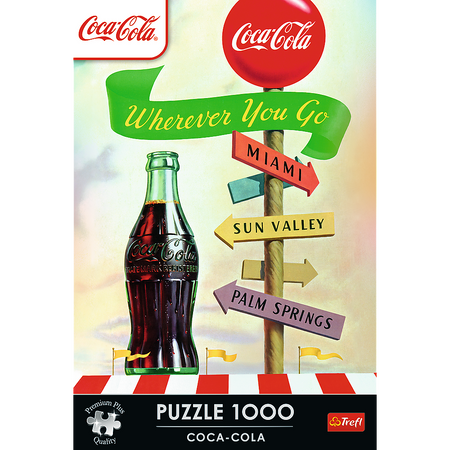 Trefl Puzzle 1000 elementów Coca-Cola Gdziekolwiek zmierzasz