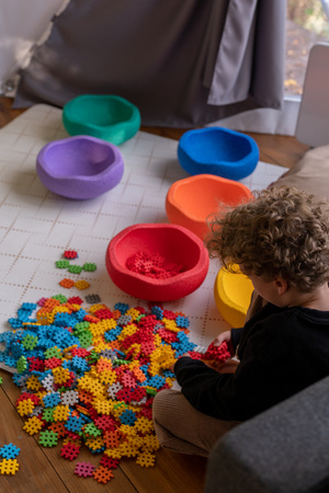 Klocki konstrukcyjne Mini Waffle zestaw 300 elementów Marioinex