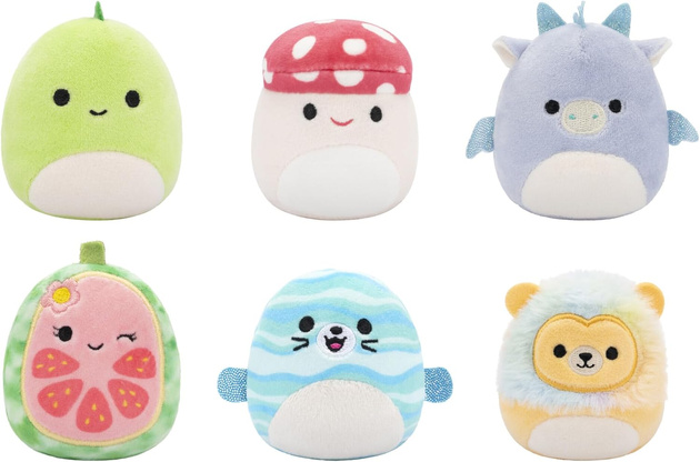 Zestaw 6 mini maskotek Micromallows Squishmallows