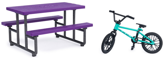 Fingerbike mini rower BMX We The People + przeszkoda Tech Deck Spin Master