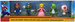 Super Mario figurki zestaw Mario, Luigi, Peach, Yoshi, Toad