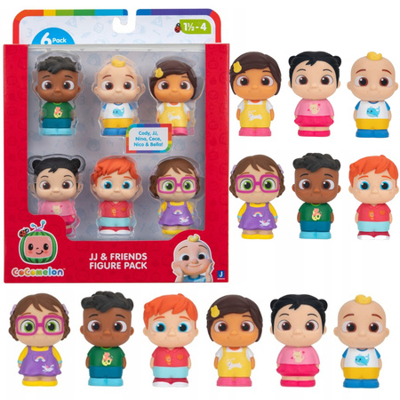 Cocomelon Jj I Przyjaciele 6-pak Zestaw Cody Jj Nina Cece Nico Bella