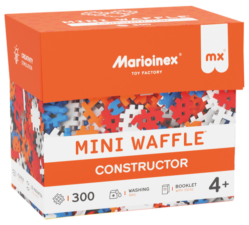 Klocki konstrukcyjne Mini Waffle zestaw Konstruktor 300 elementów Marioinex